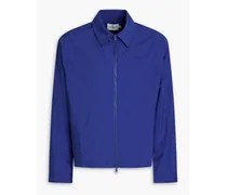 Appliquéd shell track jacket - Blue