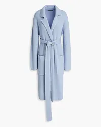 Joseph Ribbed cotton, wool and cashmere-blend coat - Blue Blue