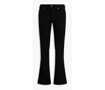 Mid-rise bootcut jeans - Black