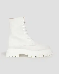 Stuart Weitzman Leather combat boots - White White