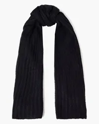 American Vintage Brushed ribbed-knit scarf - Black - OneSize Black