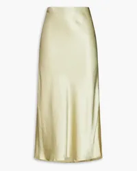 Vince Crinkled satin midi skirt - Green Green