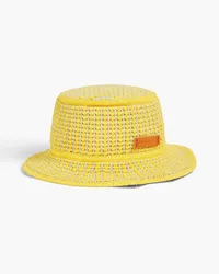 Zimmermann Crochet-knit bucket hat - Yellow Yellow