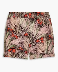 Valentino Garavani Printed silk crepe de chine shorts - Pink Pink