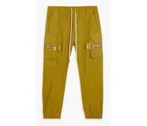 Mastadon cotton-blend canvas drawstring cargo pants - Yellow