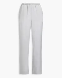 Solid and Striped The Ellis crinkled-satin straight-leg pants - Metallic Metallic