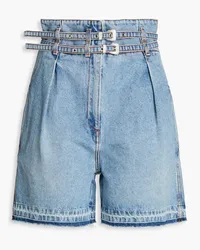 Philosophy Di Lorenzo Serafini Belted denim shorts - Blue Blue