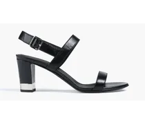 Arya 70 leather sandals - Black