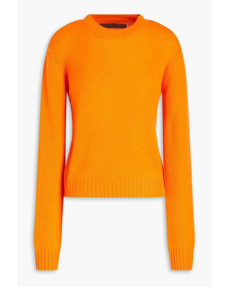 Enza Costa Cashmere sweater - Orange Orange
