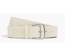 Nubuck belt - White