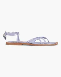 Zimmermann Leather sandals - Purple Purple