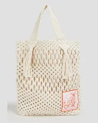 Zimmermann Tasseled crochet tote - White White