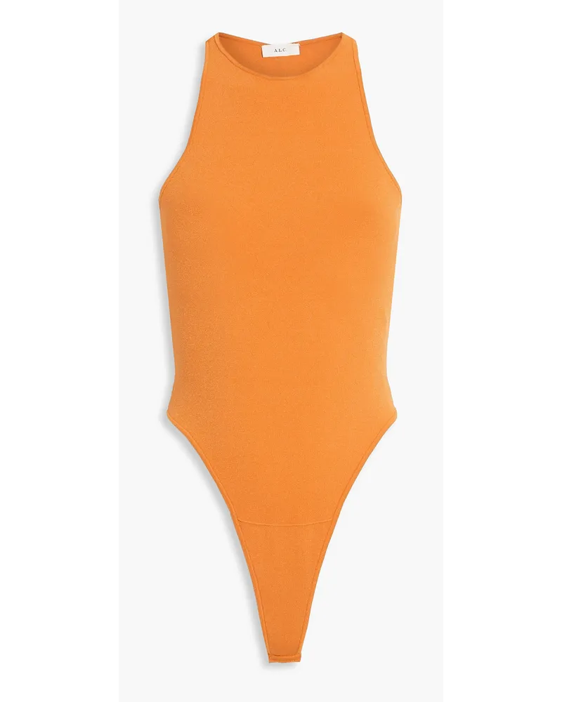 A.L.C. Pierce cutout stretch-knit bodysuit - Orange Orange