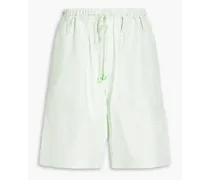 Satin-jacquard shorts - Green