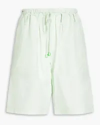 Alexander Wang Satin-jacquard shorts - Green Green