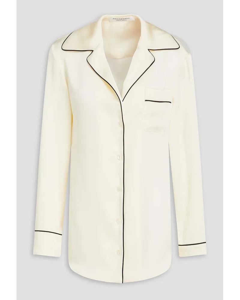 Philosophy Di Lorenzo Serafini Satin shirt - White White