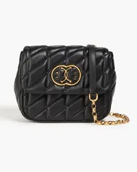 Moschino Quilted leather cross-body bag - Black Black