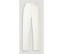 Georgina high-rise straight-leg jeans - White