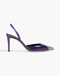 Giuseppe Zanotti Henriette Strass crystal-embellished patent-leather pumps - Purple Purple