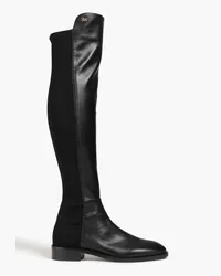 Stuart Weitzman Keelan microstretch and leather over-the-knee boots - Black Black