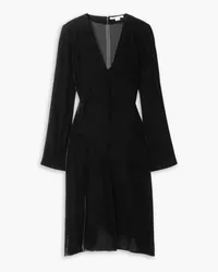 Stella McCartney Velvet midi dress - Black Black