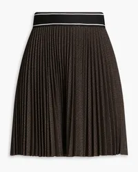 Sandro Checked twill mini skirt - Brown Brown