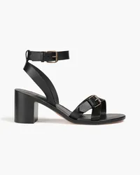 ba&sh Cathalya buckled leather sandals - Black Black