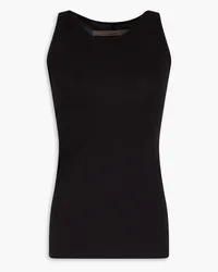 Enza Costa Pima cotton-jersey tank - Black Black