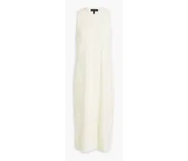 Lucy cotton-tweed midi dress - White