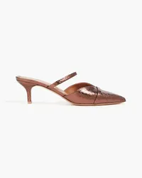 Malone Souliers Frankie 45 metallic leather mules - Metallic Metallic