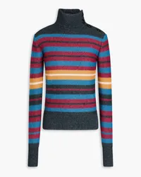 See by Chloé Striped knitted turtleneck sweater - Blue Blue