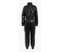 Embroidered quilted ski suit - Black
