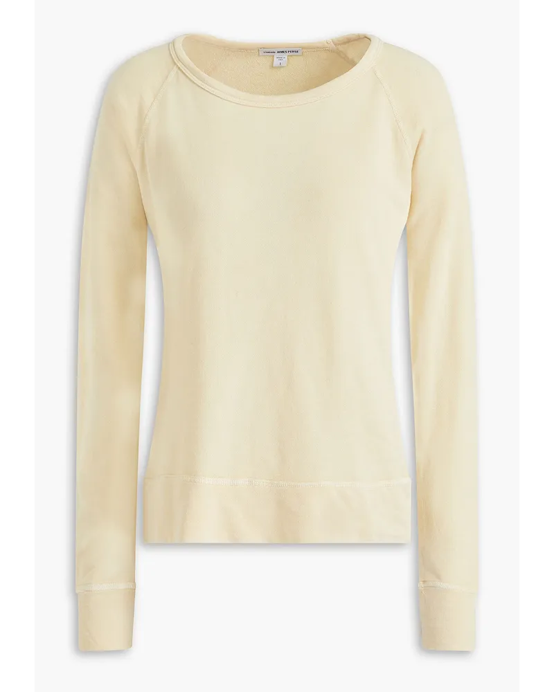 James Perse French cotton-terry sweatshirt - Yellow Yellow