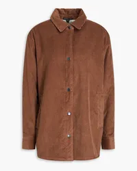 James Perse Cotton and wool-blend corduroy jacket - Brown Brown