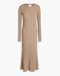 Lisa Yang Ribbed cashmere midi dress - Neutral Neutral