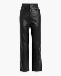 SLVRLAKE London leather straight-leg pants - Black Black