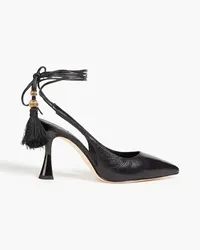 Tory Burch Capri tassel-embellished leather pumps - Black Black