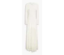 Chantilly lace maxi dress - White