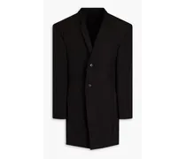 Silk-chiffon coat - Black