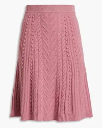 Valentino Garavani Cable-knit wool skirt - Pink Pink