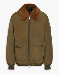 Holden Shearling-trimmed shell down jacket - Green Green