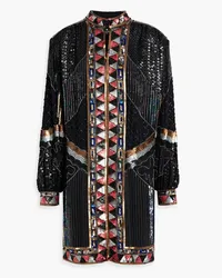 Etro Embellished silk dress - Black Black