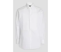 Cotton-jacquard shirt - White