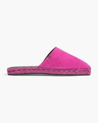 Giuseppe Zanotti Cruz suede espadrille mules - Purple Purple