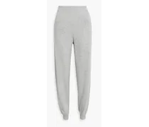 Helen wool and cashmere-blend track pants - Gray