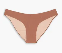 Vienna ribbed low-rise bikini briefs - Brown