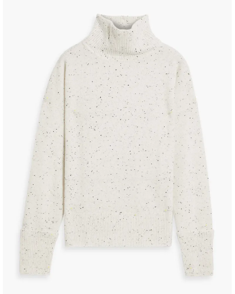 Autumn Cashmere Donegal cashmere turtleneck sweater - White White