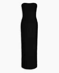 Ronny Kobo Qays strapless stretch-knit maxi dress - Black Black