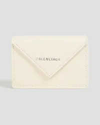 Balenciaga Leather coin purse - White White