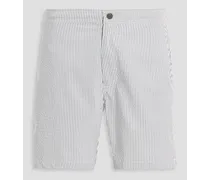 Calder short-length striped swim shorts - Gray